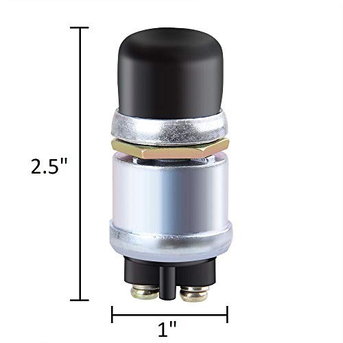 Engine Start Push Button Momentary Start Switch2V / 24V 50 Amp Horn 1 Black