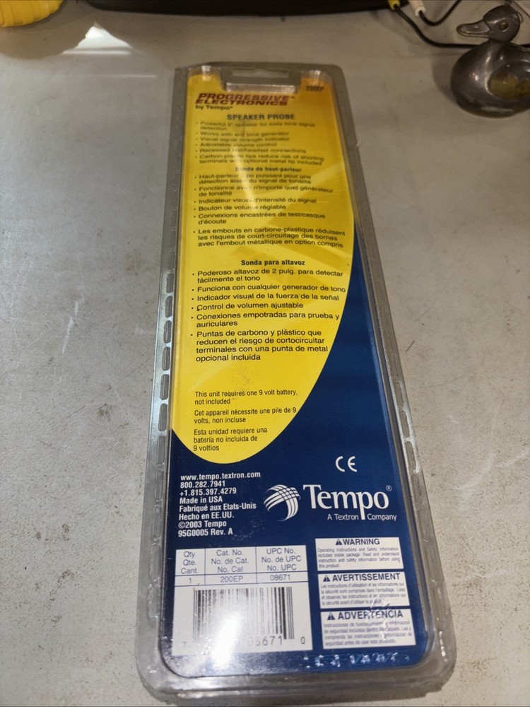 progressive electronics by tempo 200ep speaker probe, New In Package