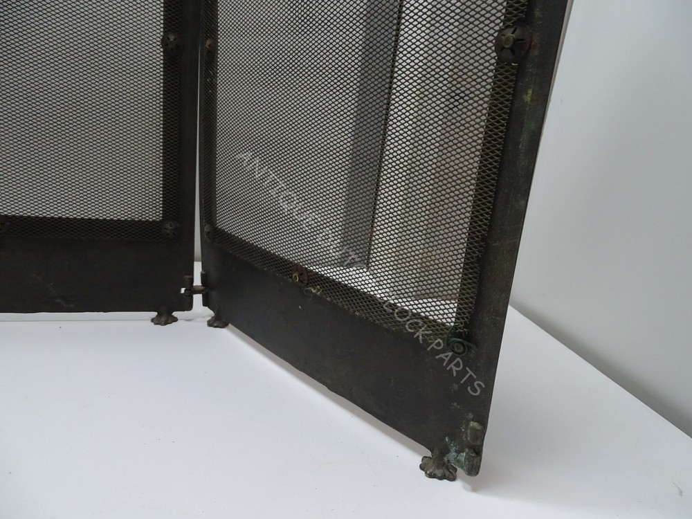VINTAGE FIRE PLACE SCREEN 4 PANELS WITH DRAGONS