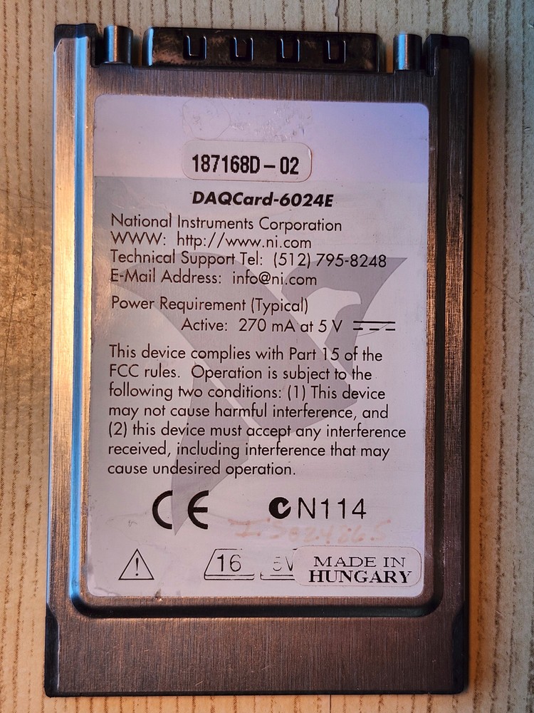 National Instruments  DAQ Card 6024E