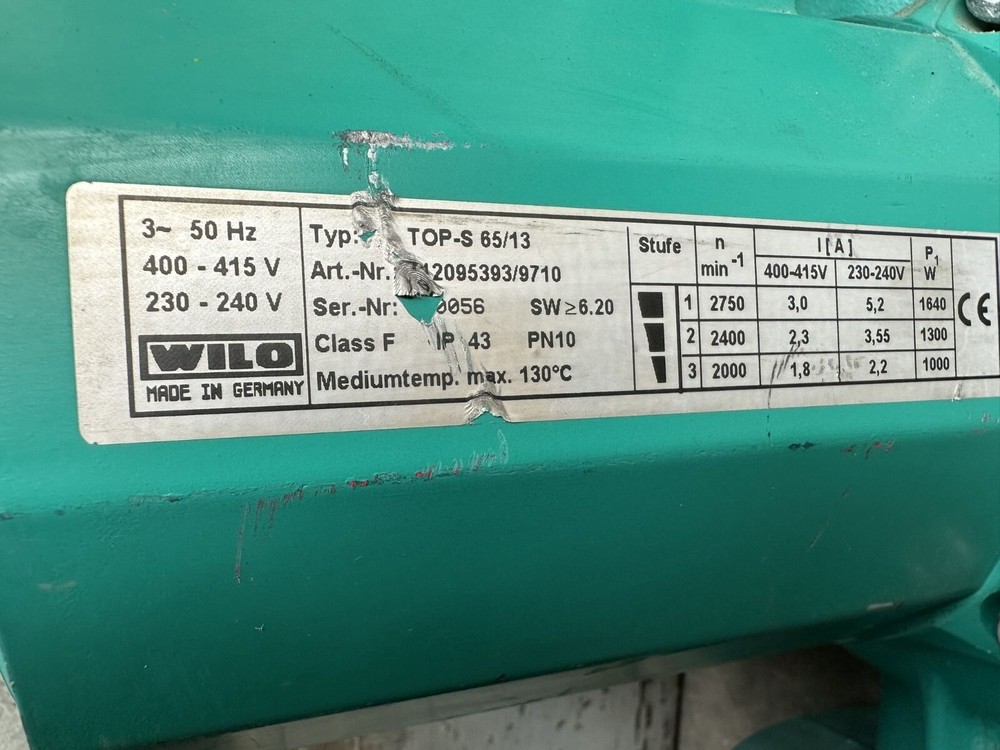Wilo TOP-S65/13 circulator pump