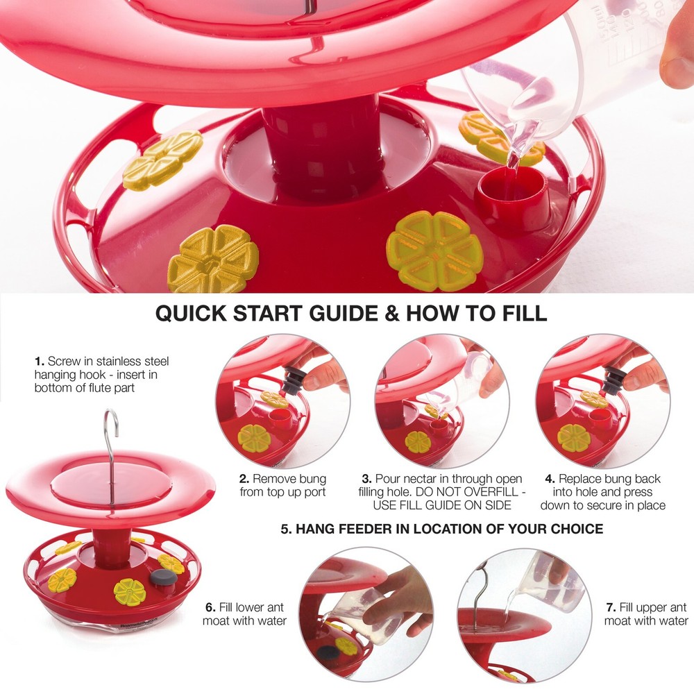 OPEN BOX Roamwild Hummingbird feeder