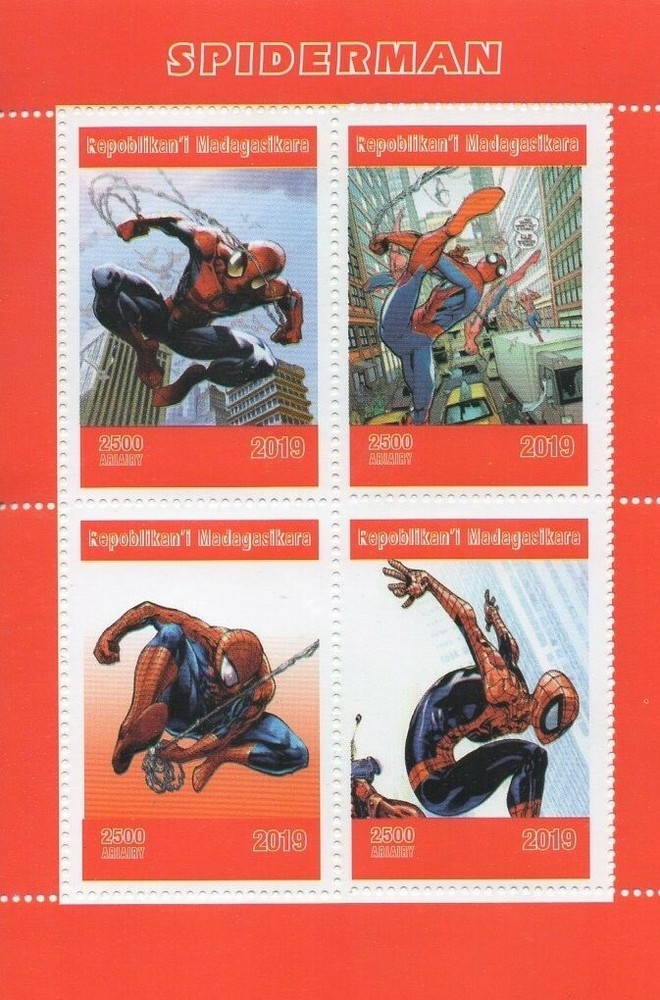 Spiderman 2019 MNH stamp sheetlet