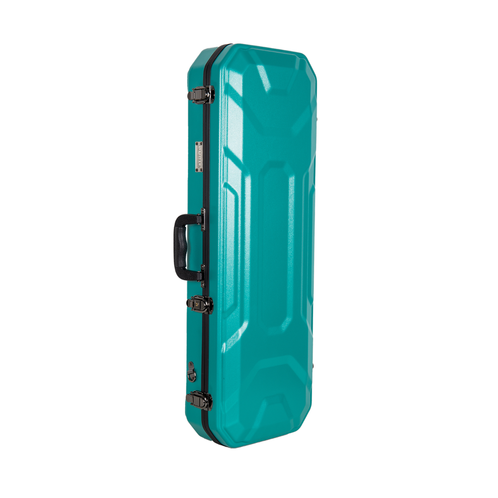 Crossrock 4/4 size Violin Case-ABS Molded Hardshell,Detachable Straps-Mint Blue