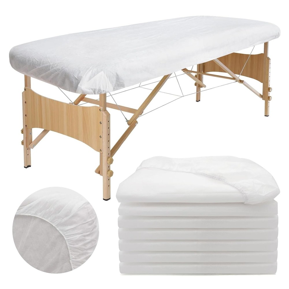 30PCS Disposable Fitted Massage Table Sheets, Heavy Duty Elastic 30pc