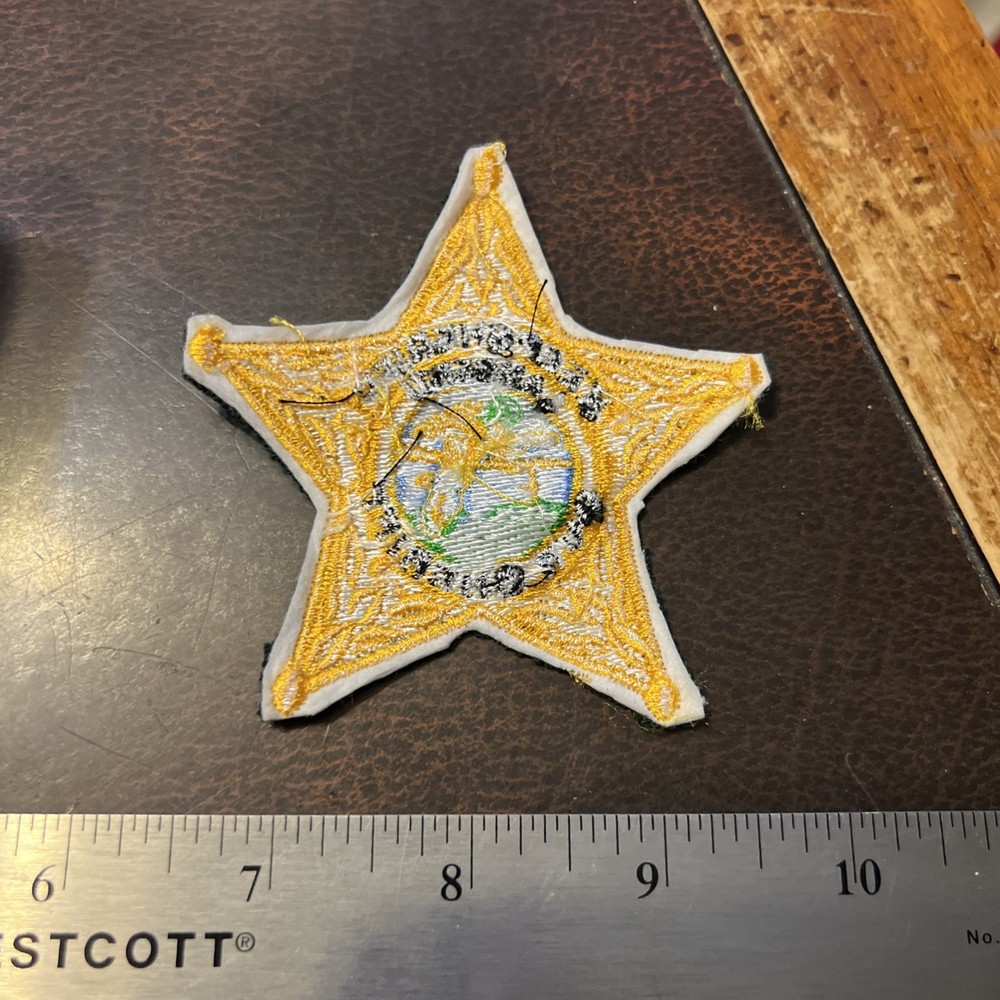 Vintage Obsolete Florida Sheriffs Office Patch Keep Sheriff Lambert