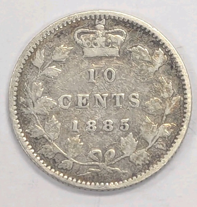 1885- Canada 10 Cent Coin-KEY DATE#T141