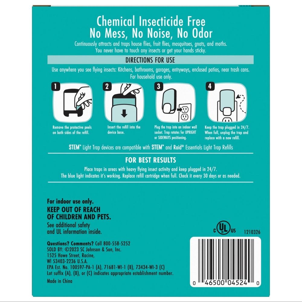 STEM Flying Insects Light Trap Starter Kit - 1 Device + 1 Refill