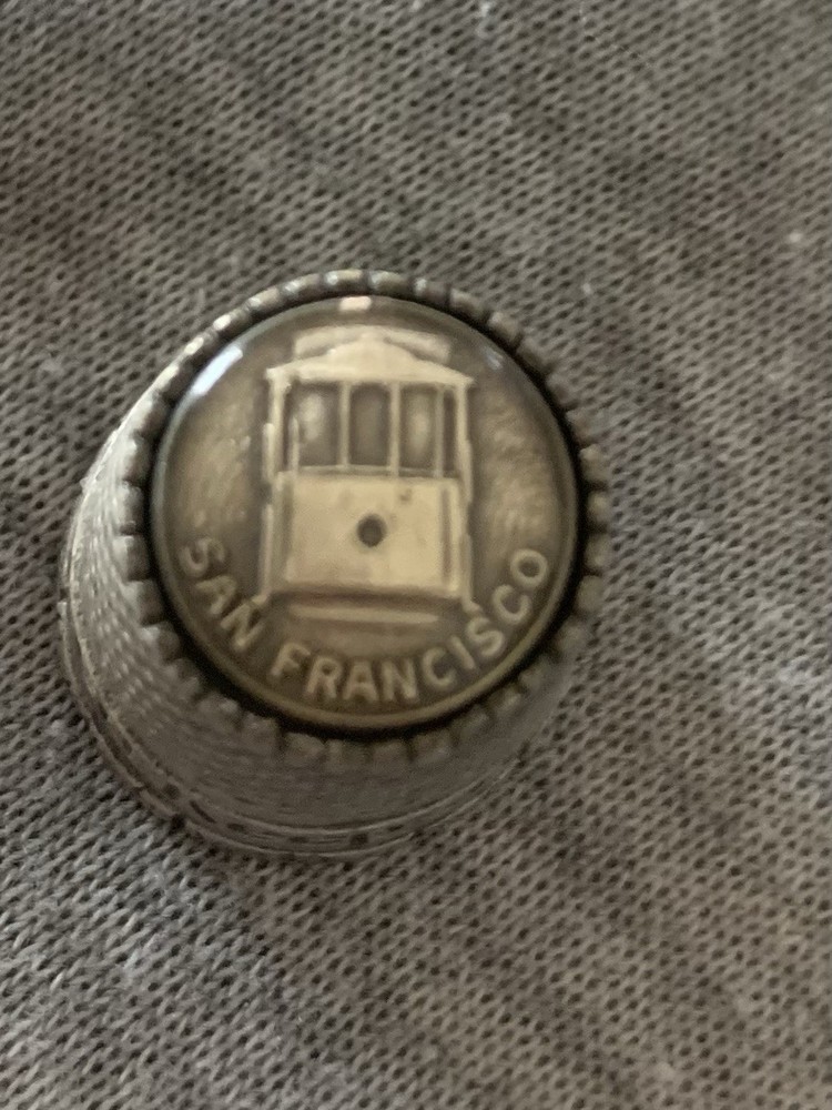 Silver Thimble San Francisco Cable Car