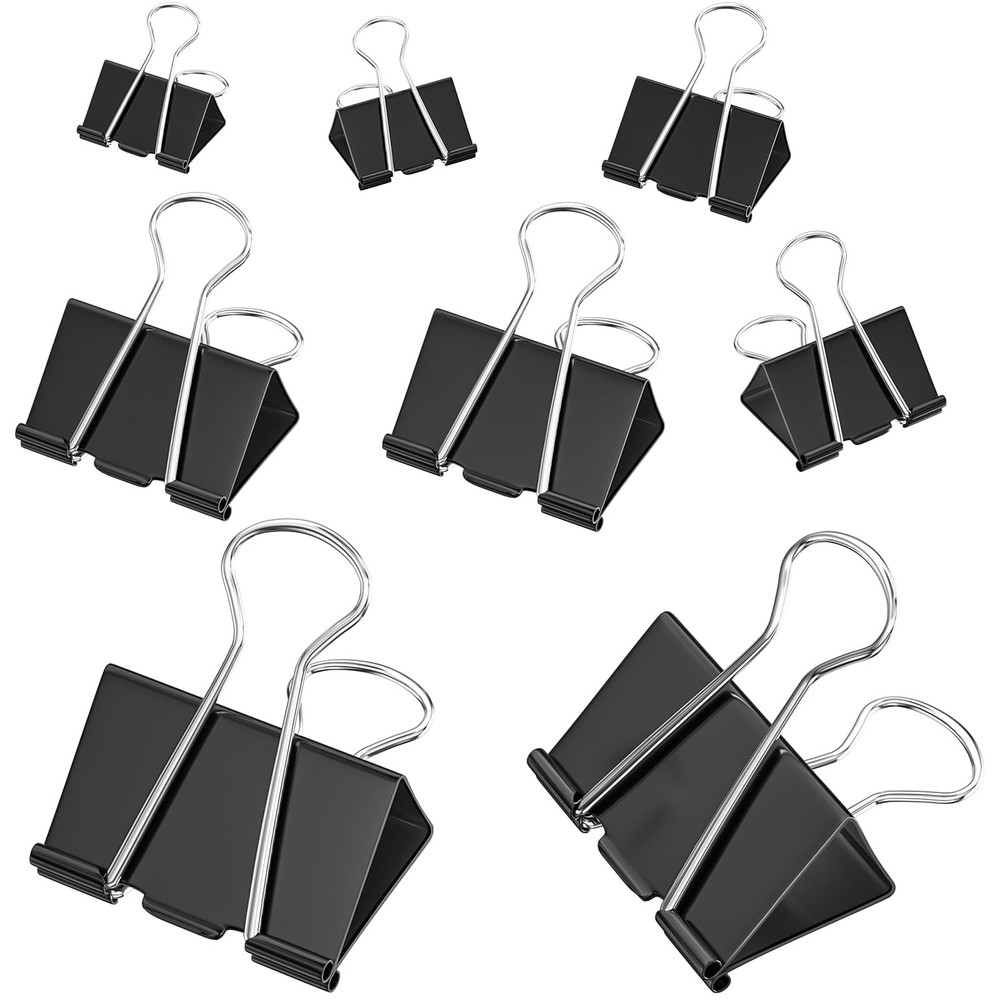 Binder Clips Assorted Sizes Large Medium Small Mini 200 Pcs