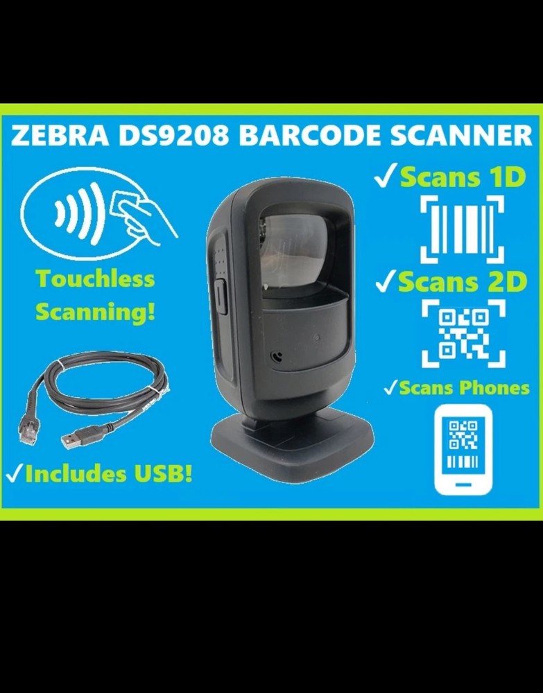 Zebra DS9208 Series Digital Standard Range Scanner Kit