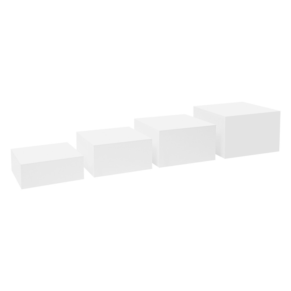4pcs Cupcake Display Stand Acrylic Buffet Riser Multi-purpose Nesting Stand