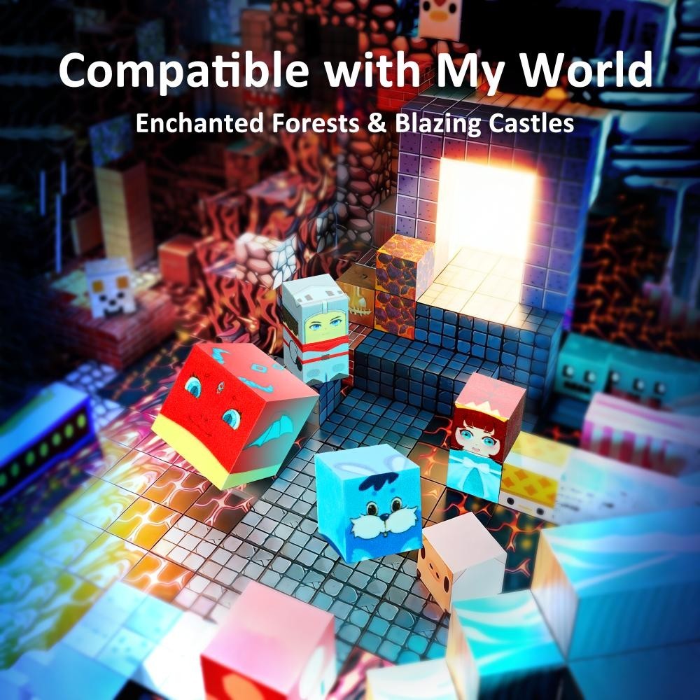 150 pcs Magnetic Stacking Cubes Building Blocks Toy Set for Kids, Boys And Girls