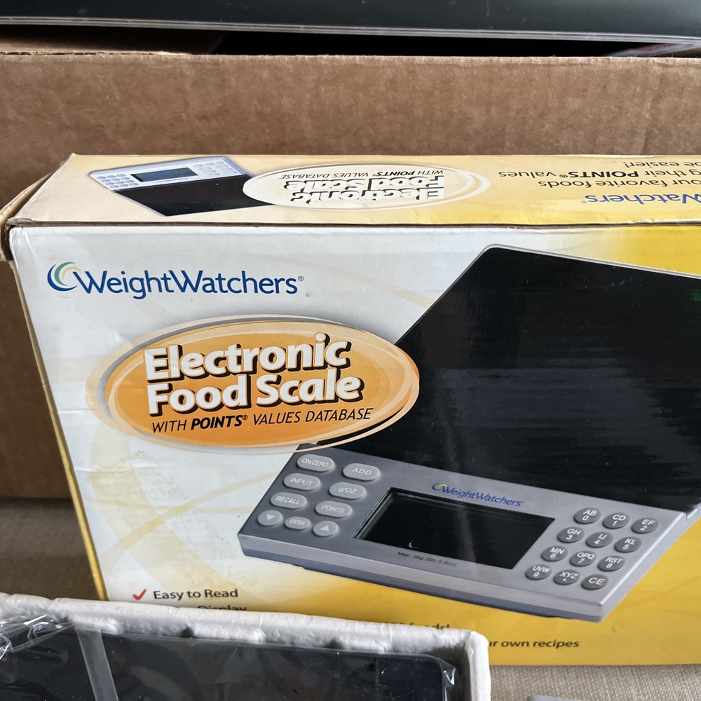 Weight Watchers Electronic Food SCALE w/Points Values Database LARGE DISPLAY NEW