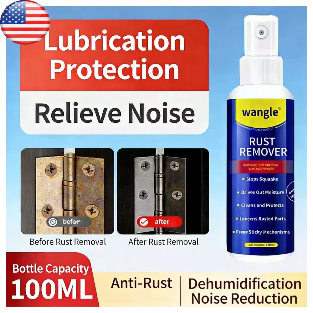 Wangle Rust Remover, 2026 Upgrade Anti-Rust Spray, Multi-functional Quick-acting