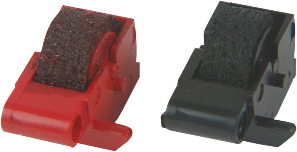 11207 PR78 Calculator Ink Rolls, 1-Pack, Black/red