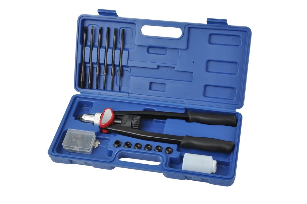 Hand Riveter Gun Kit - 13" Rivet Nutsert Tool Riv Nuts Pneumatic Threaded M3-M12