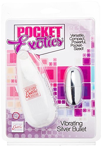 Pocket Exotics Silver Bullet Multispeed 2.1 Inch Silver