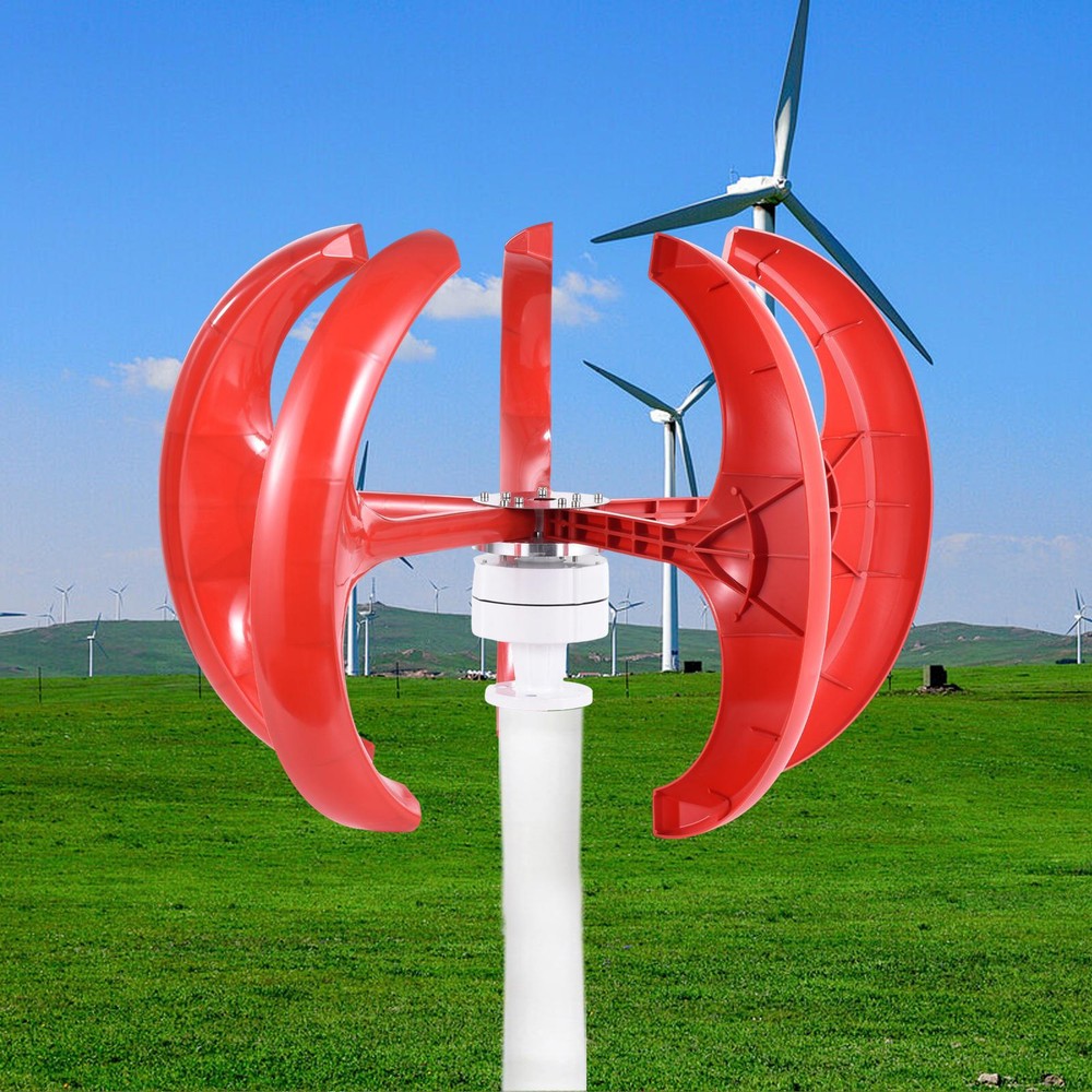 1000W 24V Vertical Axis Wind Power Turbine Generator Controller Home Windmill--