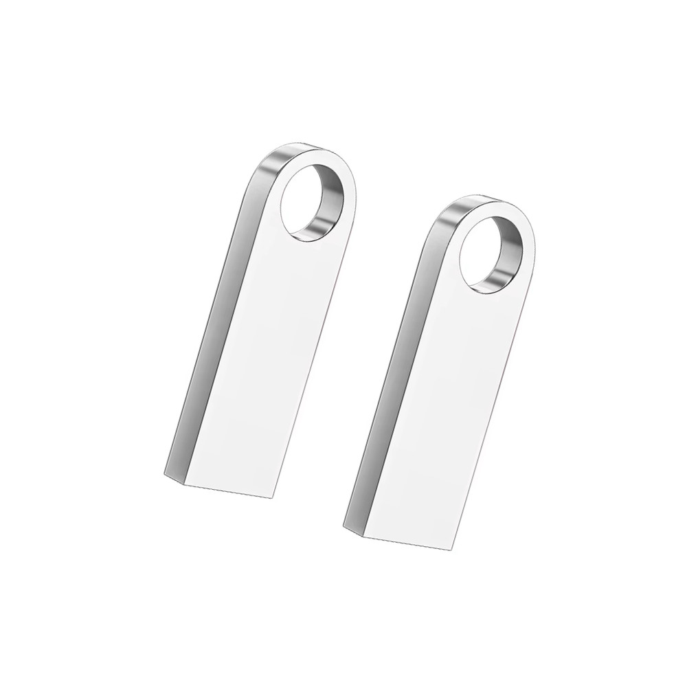 2-Pack USB 2.0 Mini Silver Flash Drive Pen Memory Stick Thumb Drive 32GB 64GB