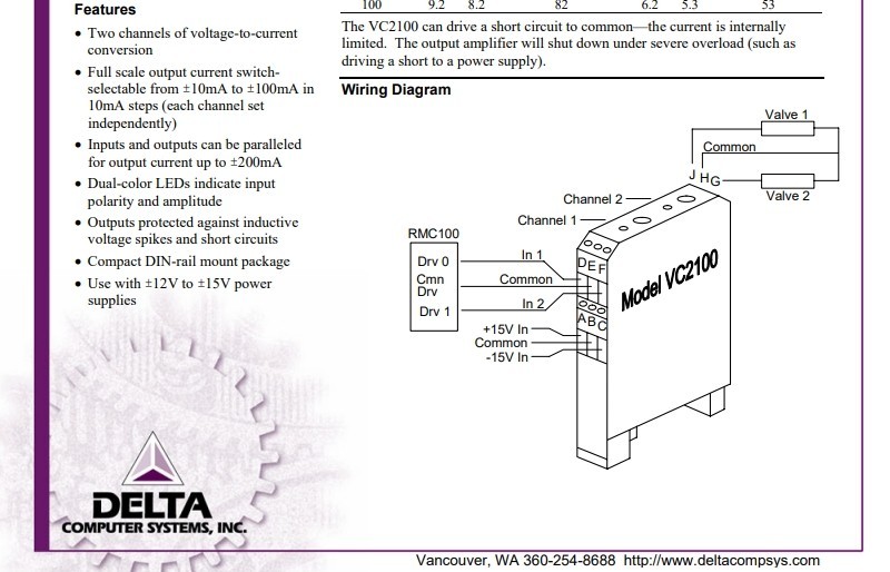 DELTA VC 2100 (Brand new / unopened)