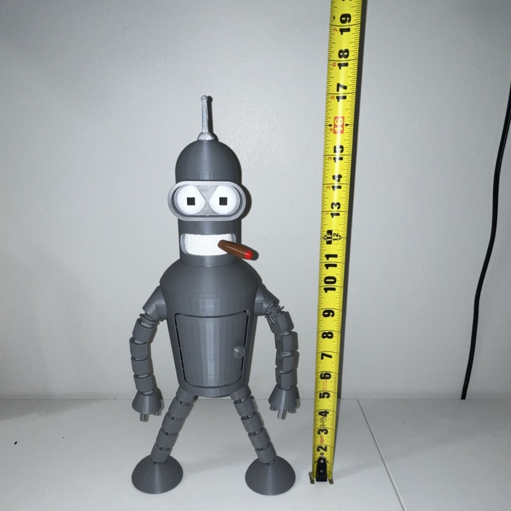 Bender Futurama 17 in  Opening Chest Compartment rotating head