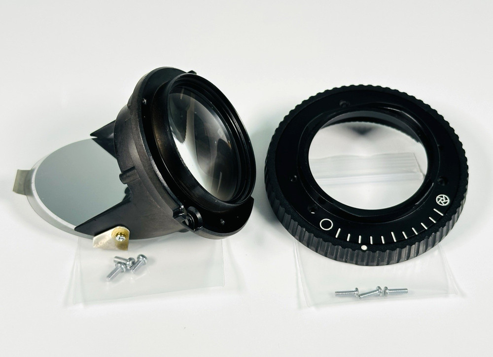 Olympus BH2 Microscope Mirror Mount Unit & Field Iris Diaphram Ring w/ Screws