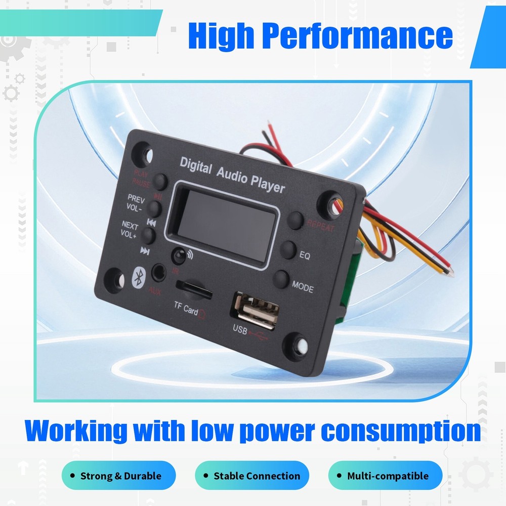 1pc Bluetooth MP3 Decoder Board with External Microphone Function M8D51236