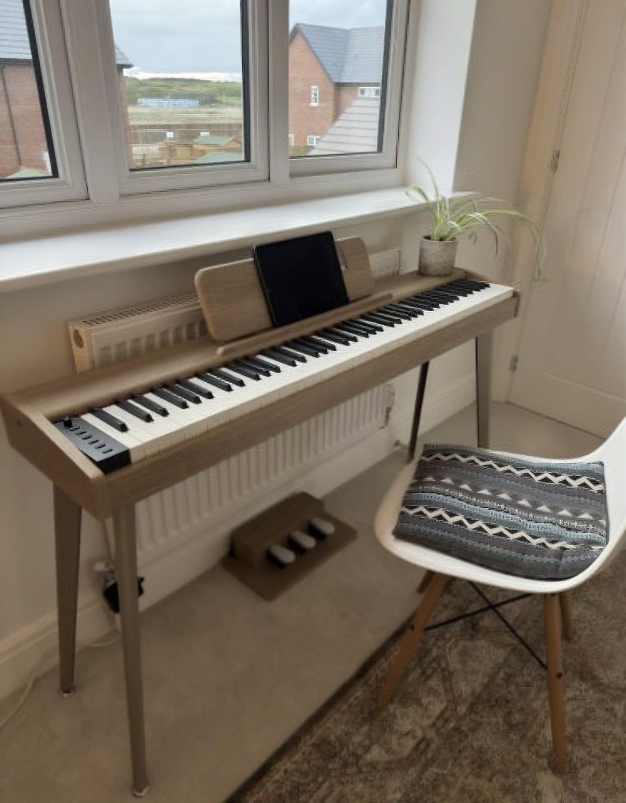 Donner DDP-60 Digital Piano Keyboard With Stand Pedal Built in 25W Speakers