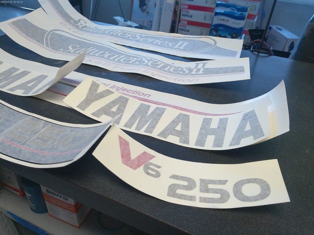 Yamaha Outboard SX250 Decal Set