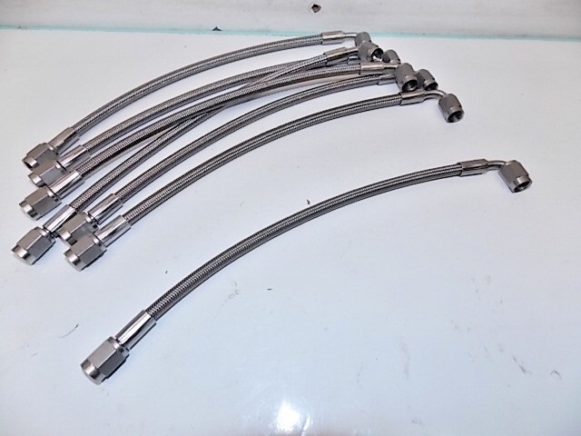 NEW 1) BMRS -3 Lt wt steel braided lines AN-3 female fittings Brembo 061725-21