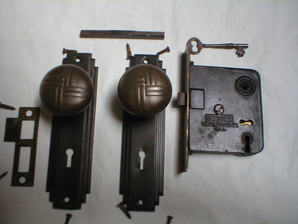 Antique Art Deco Era Door Hardware