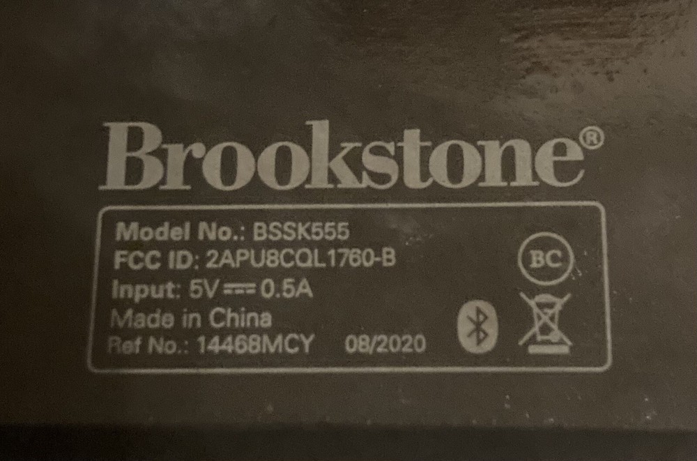 Brookstone bssk555 Speaker, used