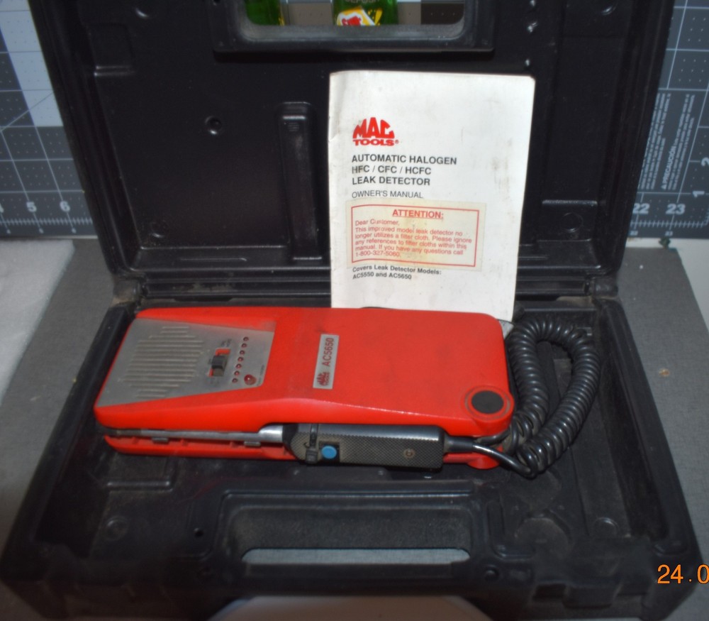 MAC TOOLS AUTOMATIC HALOGEN LEAK DETECTOR AC5650 WITH EXTRA TIP WORKS