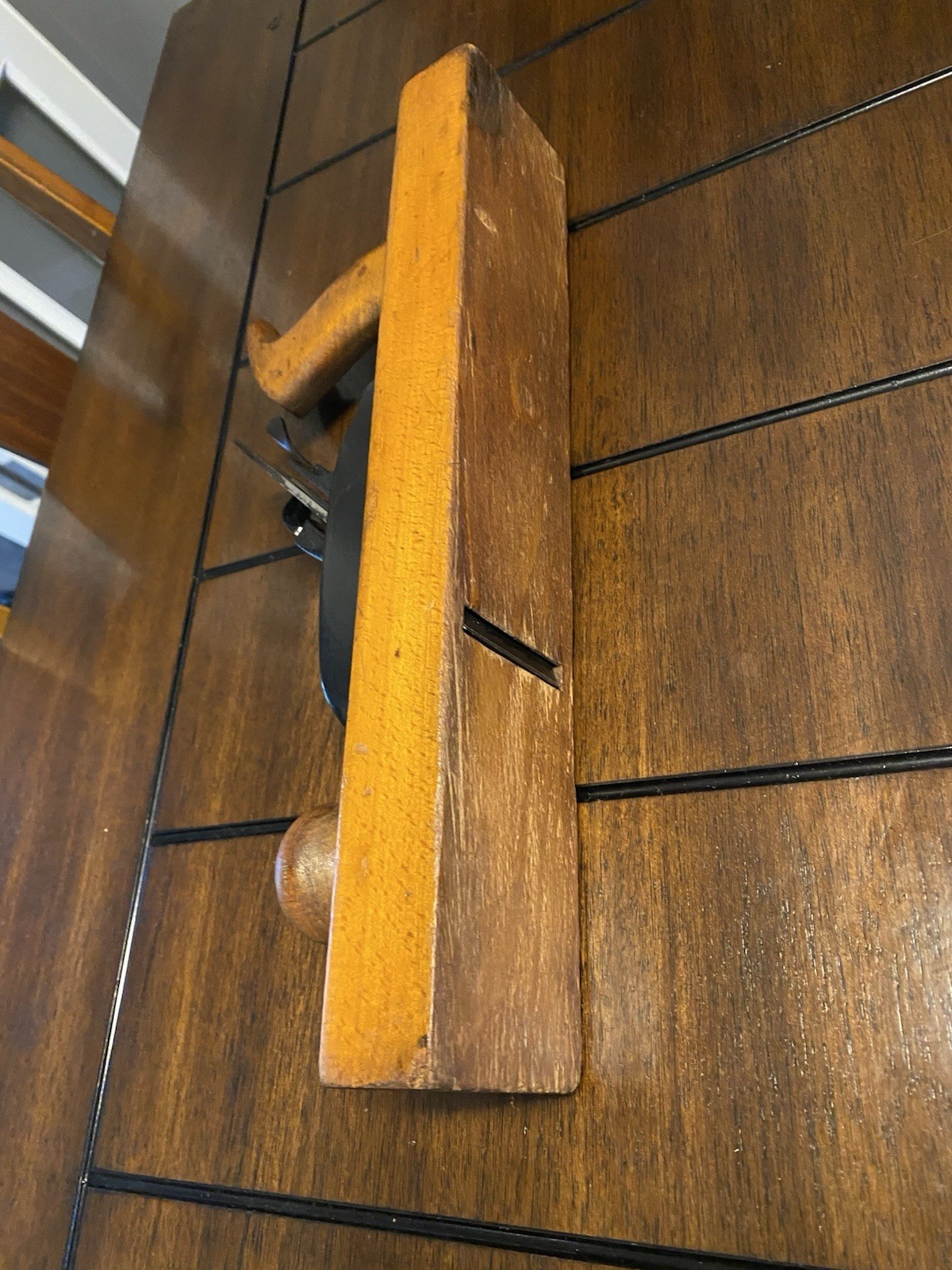 Antique c.1910 Ohio Tools Co.No.027 Wood Transitional Jack Plane “Ohio Globe”