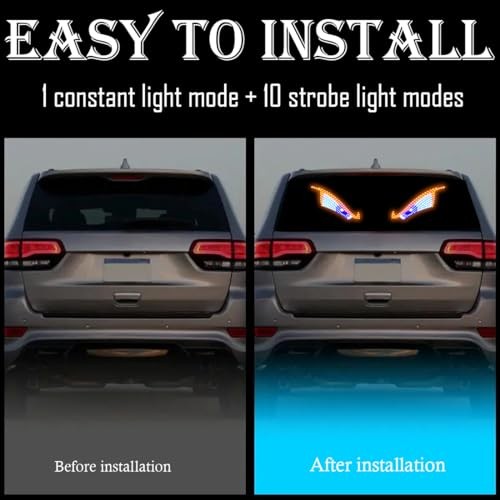 Car Devil Eye Lights,LED Window Devil Eye Lights,Dynamic Devil Eye car A