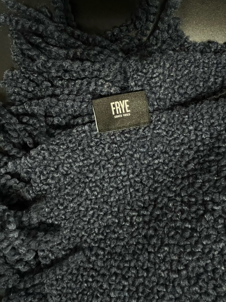 Frye Oversized Boucle Throw Blanket With Fringe