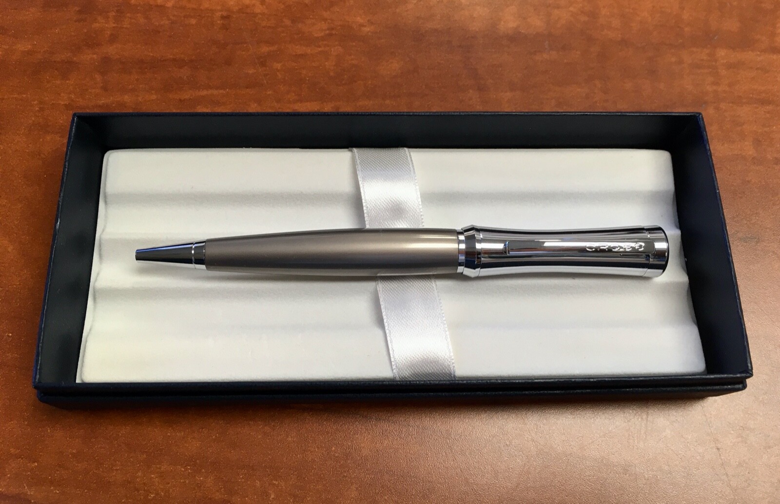 Cross Parasol Chrome and Titanium Twist Ballpoint Pen