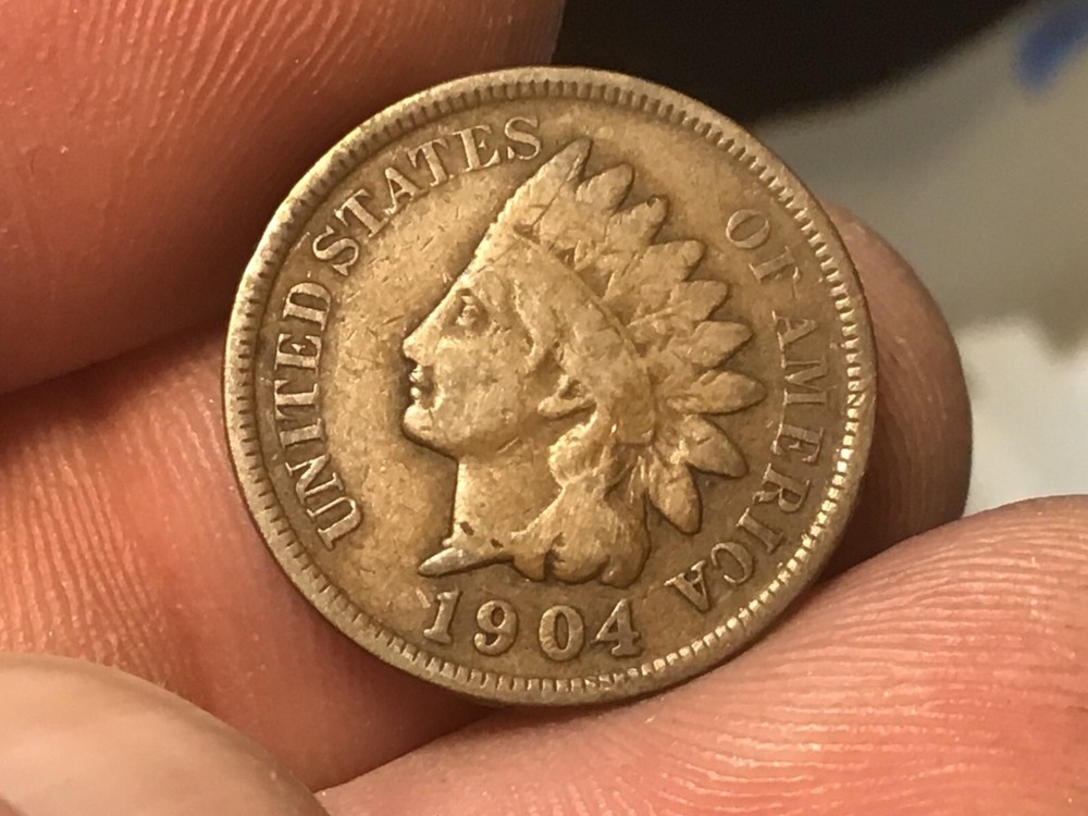 1904 Indian Head Cent Penny, 1 coin