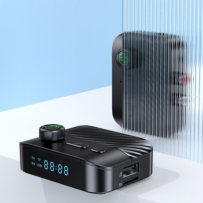 Bluetooth 5.4 Transmitter Receiver 4 IN 1 Wireless Audio 3.5mm Jack Aux Adapter