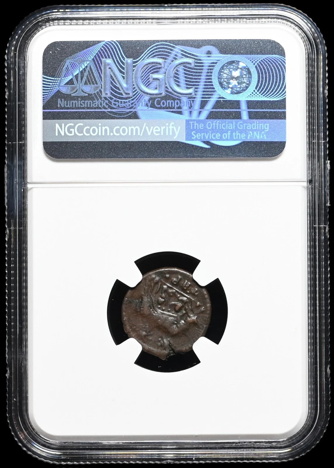 City Commemorative. AD 330-333. Æ, VRBS ROMA, Founding of Rome, NGC certif. XF