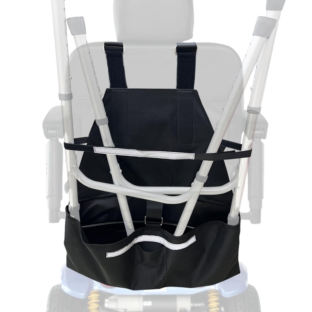 Walker Holder for Mobility Scooters & Power Chairs - Rollator Stand Support S...