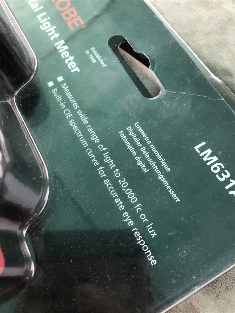 Amprobe LM631A Digital Light Meter In Original Retail Package