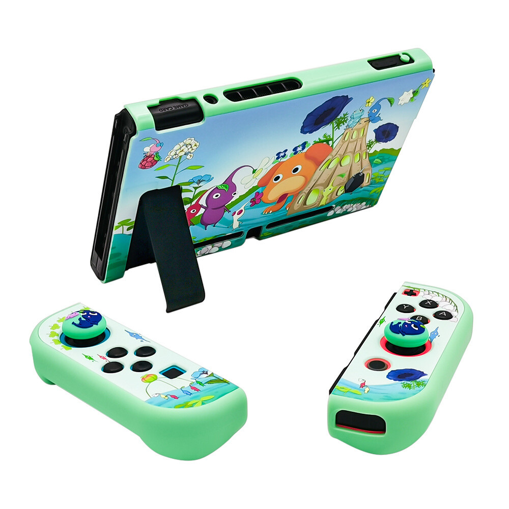 Nintendo Switch Case OLED Cover Shell Pikmin Accessories For Joycon Controller