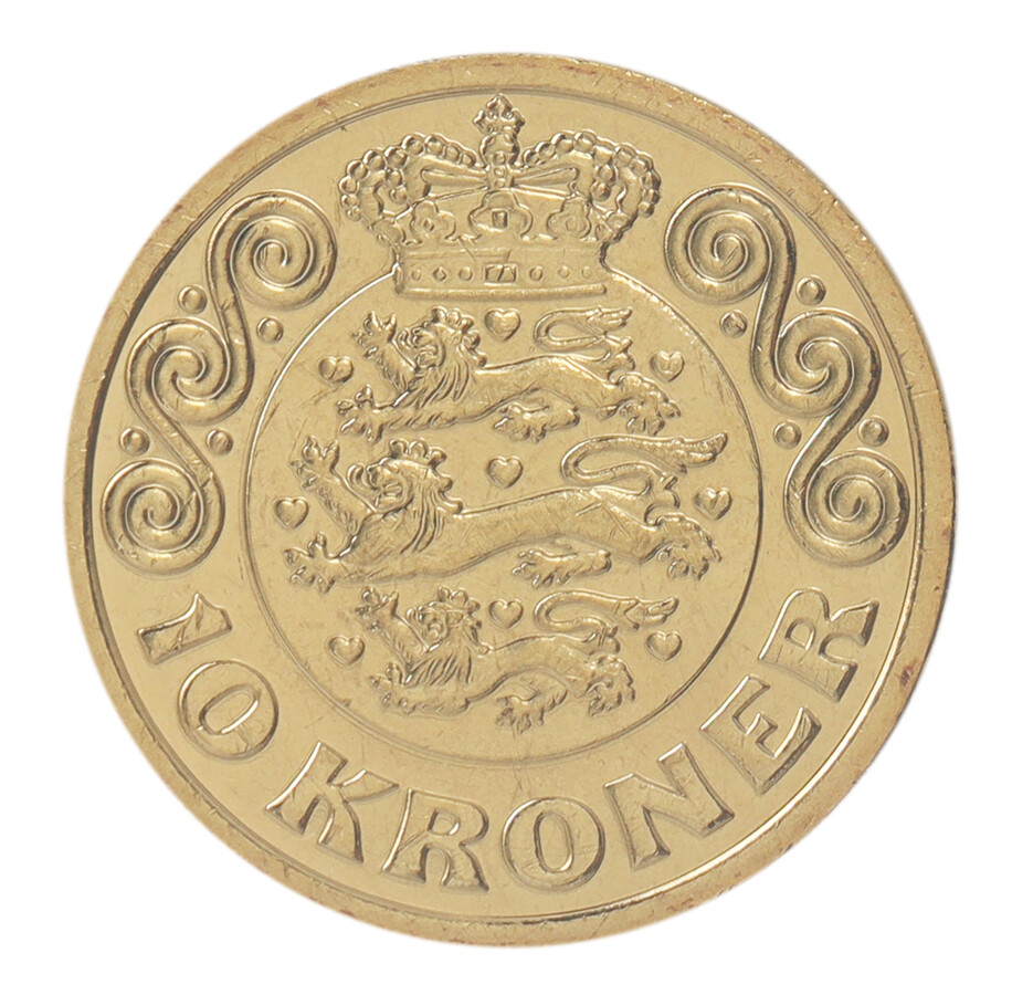 Denmark 10 Kroner, 2020, KM #954, Mint