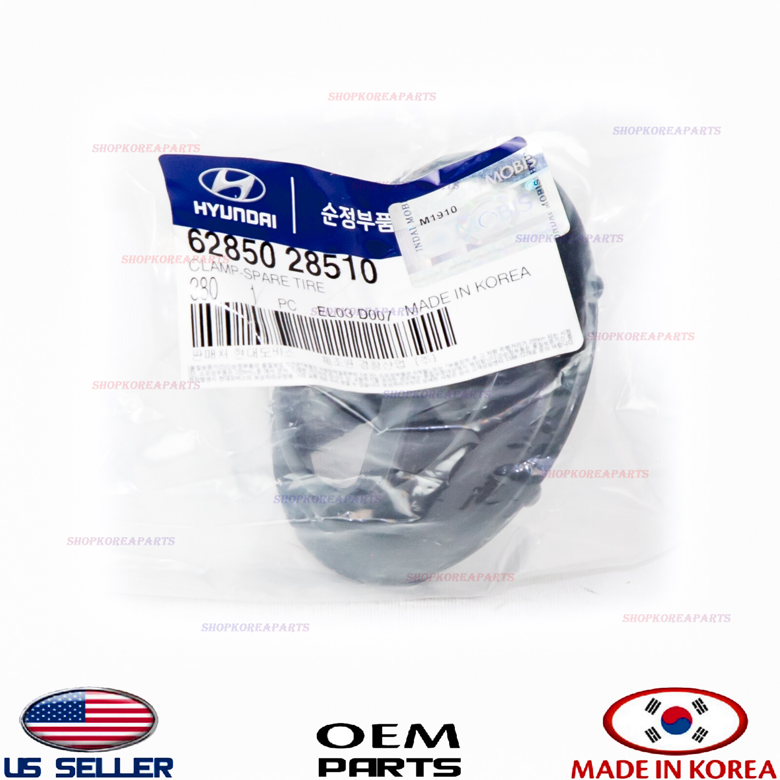 Genuine Spare Tire Hold Down Bolt, Retainer Clamp HYUNDAI KIA *See compatibility