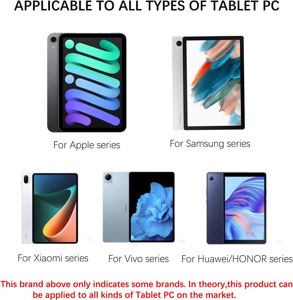 Tablet Stand with Hand Strap - Universal Tablet Hand Strap Holder & Loop Fasteni