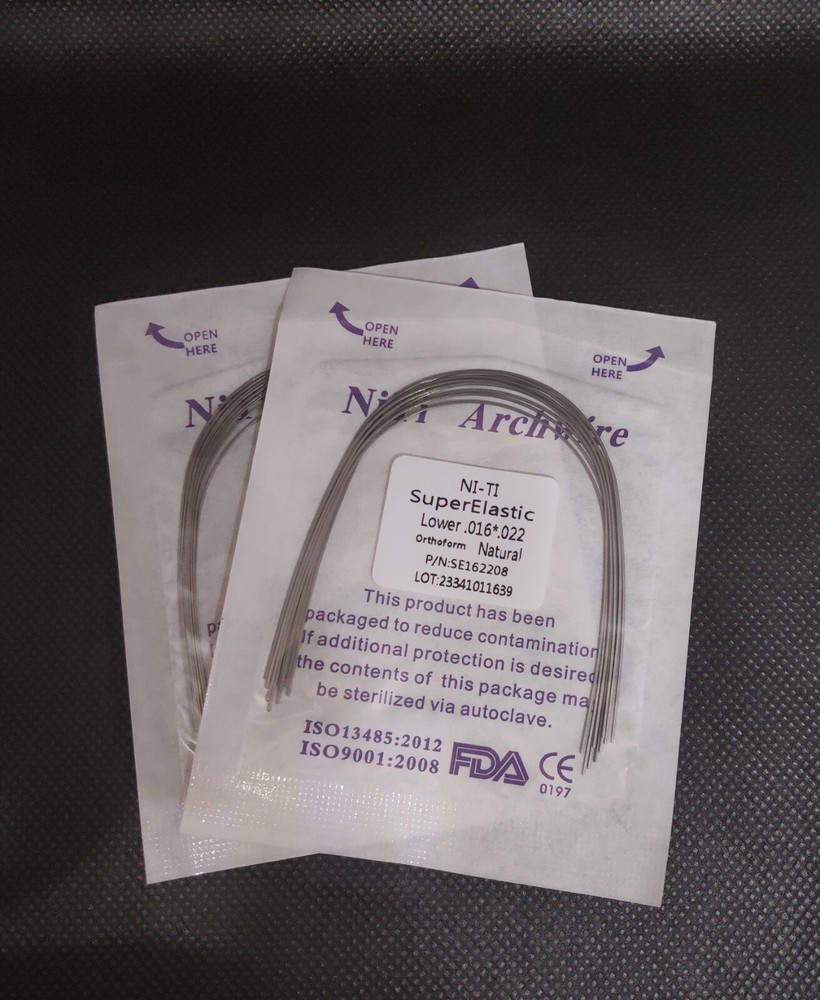 Dental Orthodontic Super Elastic Wire Niti Round/Rectangular Arch Wires Natural