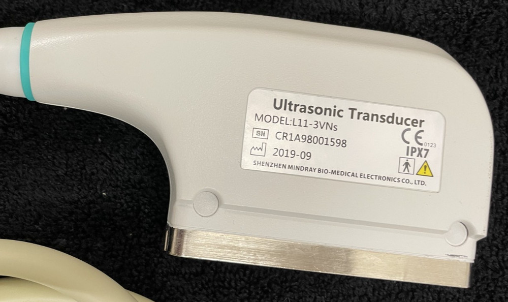 Mindray L11-3VNs Linear Array Ultrasonic Transducer Probe 2019 - UNTESTED