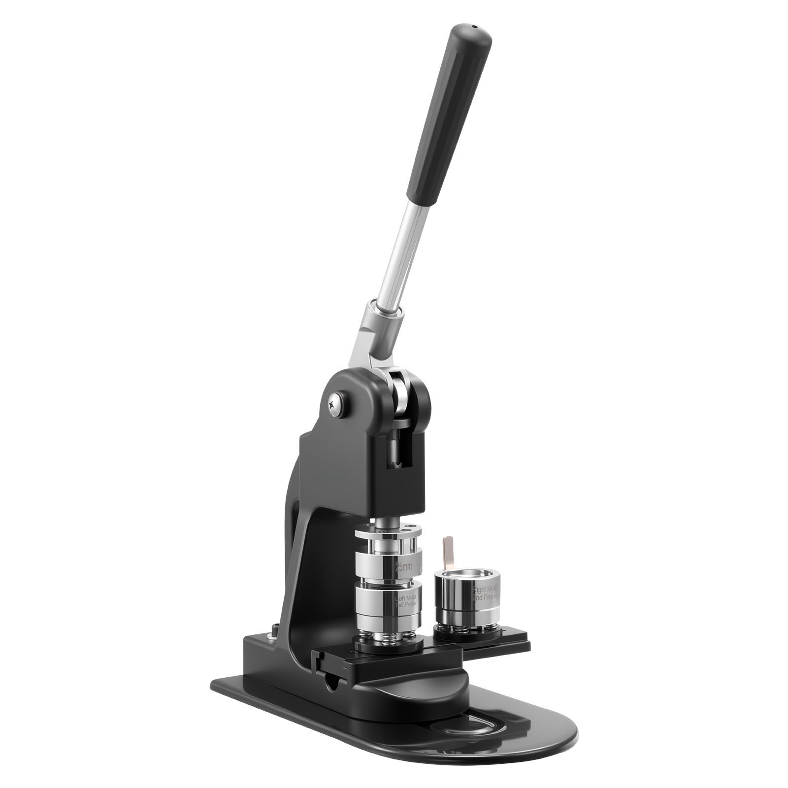 Uimoso Button Maker Machine 1 in with 500pcs Pin Parts Black